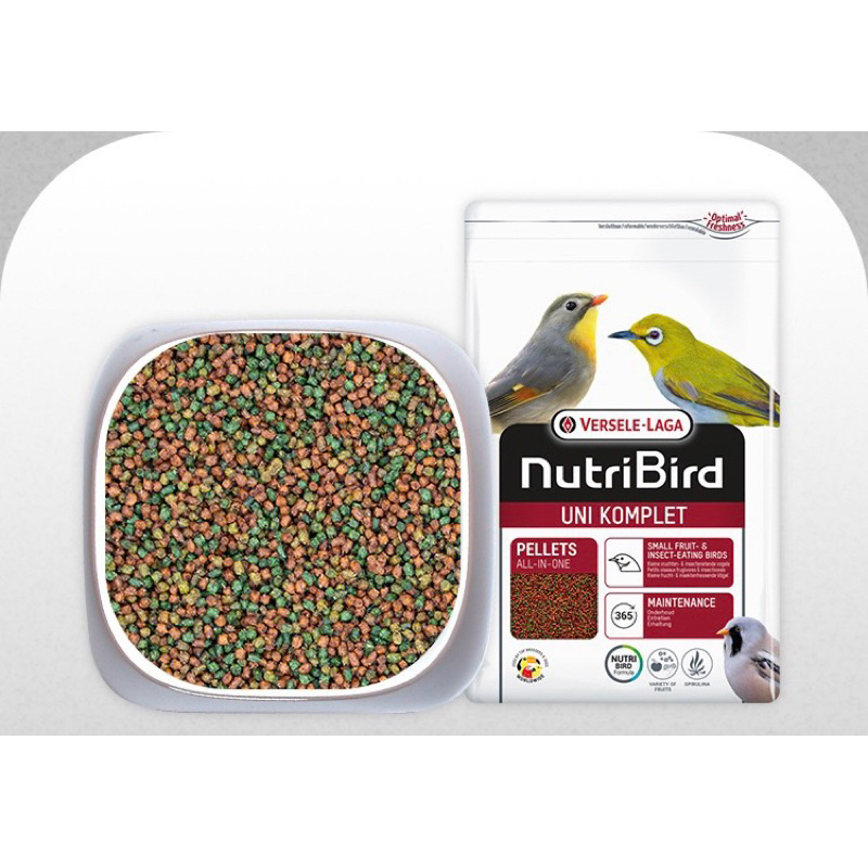 NutriBird Uni อาหารเม็ดสำเร็จรูปสูตรสำหรับนกกรงหัวจุกโดยเฉพาะ
