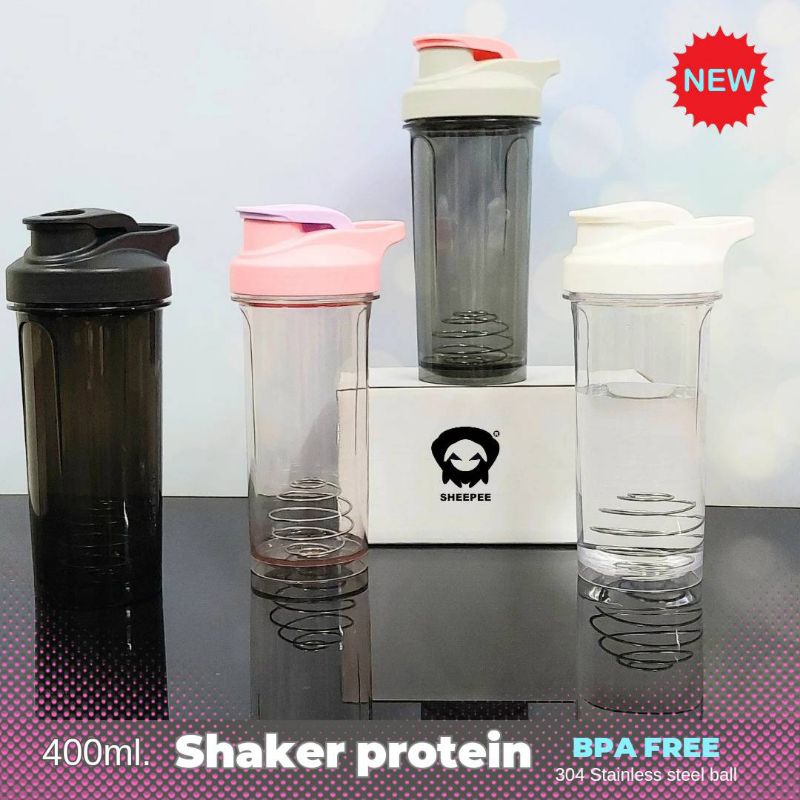 แก้วเชค ความจุ 400ml.ใช้สำหรับเชคโปรตีน อาหารเสริม