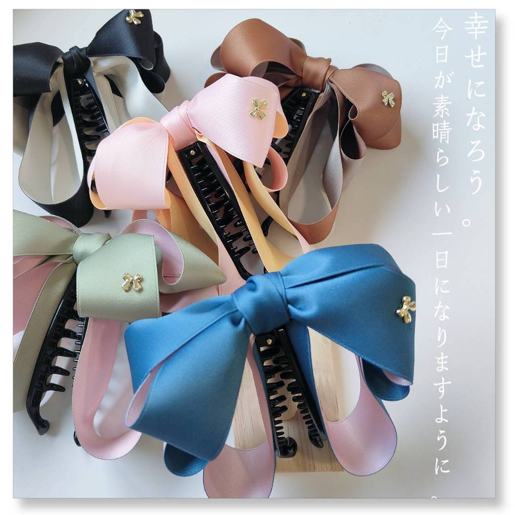 A Dream (29สี🎀)กิ๊บกล้วยริบบิ้นทูโทน สีสลับสวยหวาน ไซร์M 10เซ็น(พร้อมส่ง🎀)