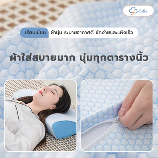 Dofia หมอนสุขภาพ รุ่น C01 Memory Foam Pillow หมอนเมมโมรี่โฟม หมอนหนุน นุ่มสบาย ระบายกาศได้ดี