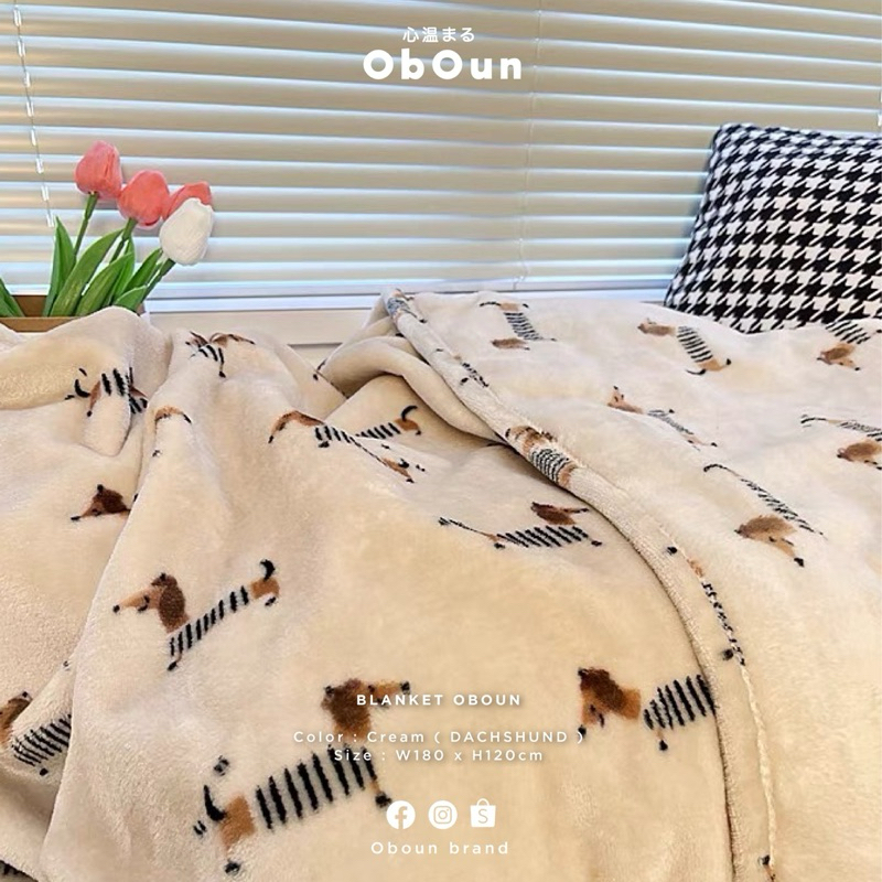 ผ้าห่มลายเบบี้ดัชชุน (120x180cm) ผ้าหนา ไม่บาง คุณภาพดี