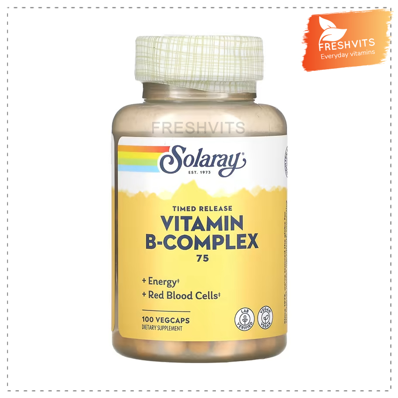 Solaray, Vitamin B-Complex 75, Timed-Release, 100 VegCaps
