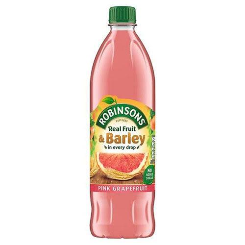 ROBINSON'S ***NO ADDED SUGAR*** Pink Grapefruit & Barley Squash / Cordial - 1000ml / 1L