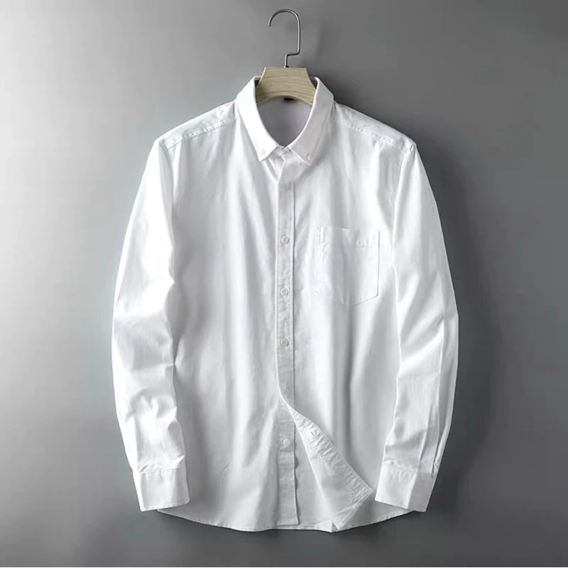 [M-2XL] เสื้อเชิ้ตคอปกแขนยาว 5สี เสื้อเชิ้ตไซส์ใหญ่ เสื้อเชิ้ตผู้ชายไซส์ใหญ่