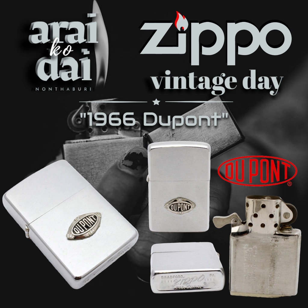 VINTAGE Zippo Dupont, 100% ZIPPO Original from USA, USED. Year 1966