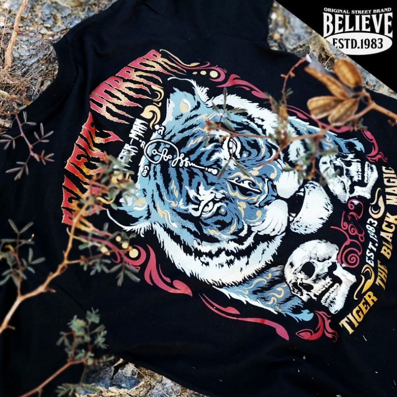 เสื้อยืดแขนสั้นลายสมิง BL.011
