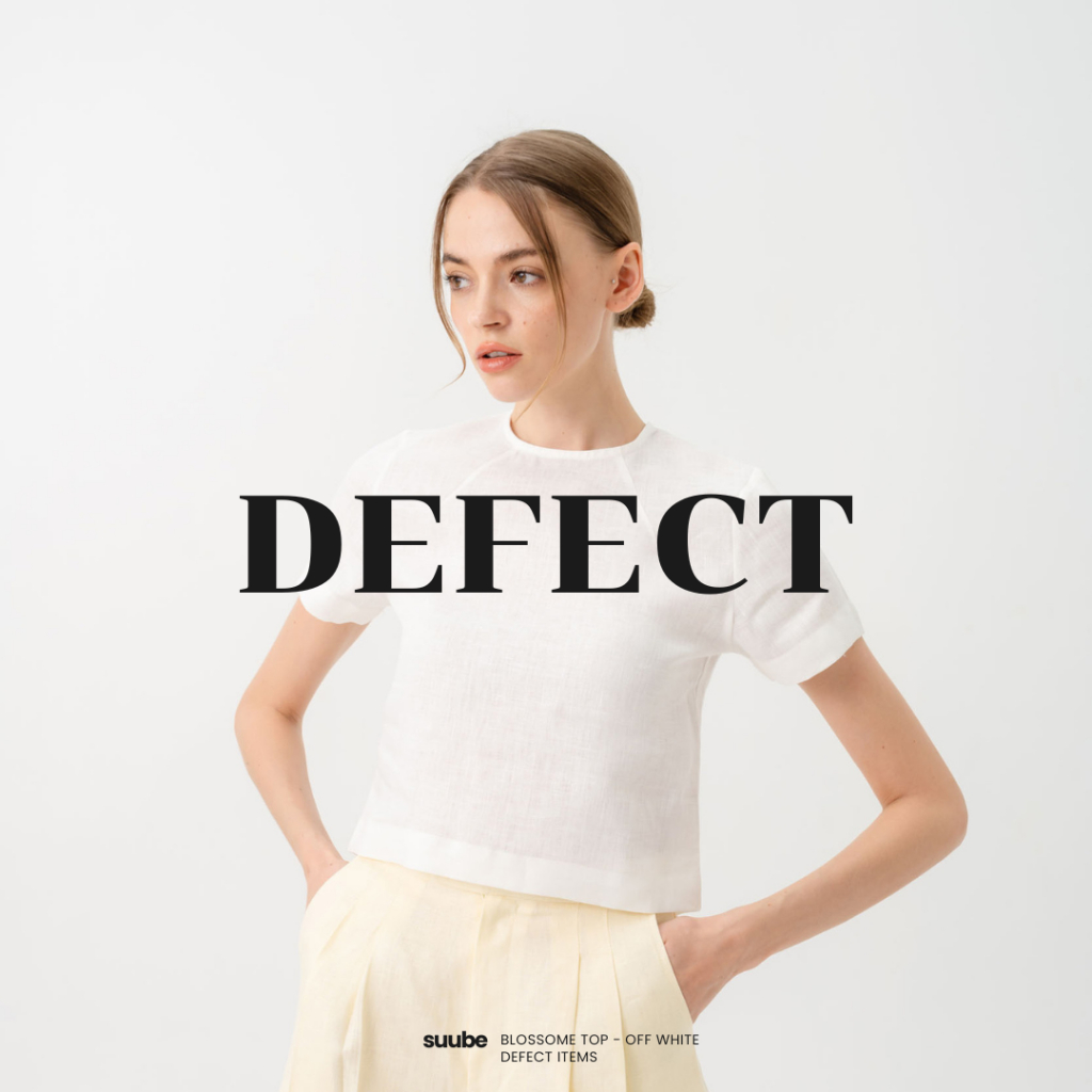 DEFECT SALE สินค้าไม่ผ่าน QC โปรดอ่านเงื่อนไขก่อนการสั่งซื้อสินค้า (ตำหนิผ้าเปื้อน) Blossom top เสื้