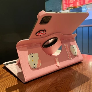 🔥ส่งในพื้นที่🔥เคสป้องกัน iPadหมุนได้ 360°HELLO KITTYเหมาะสำหรับรุ่นgen9 Air4/5 MINI7 Gen11 Air8
