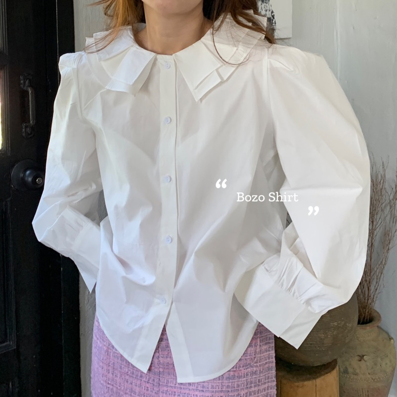 SOMEDRESS | Bozo Shirt | เสื้อเชิ้ตคอโบโซ่