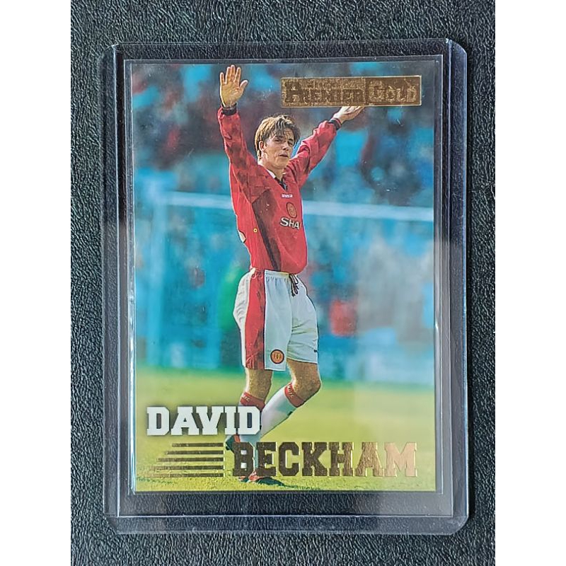 การ์ดฟุตบอล (RC) DAVID BECKHAM MERLIN 96 SOCCER CARD