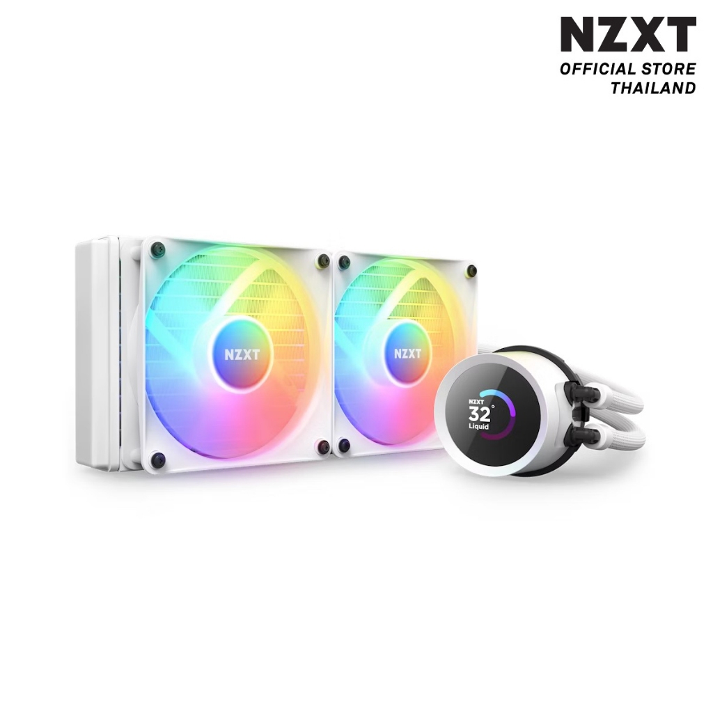NZXT KRAKEN 240 RGB WHITE : RL-KR240-W1