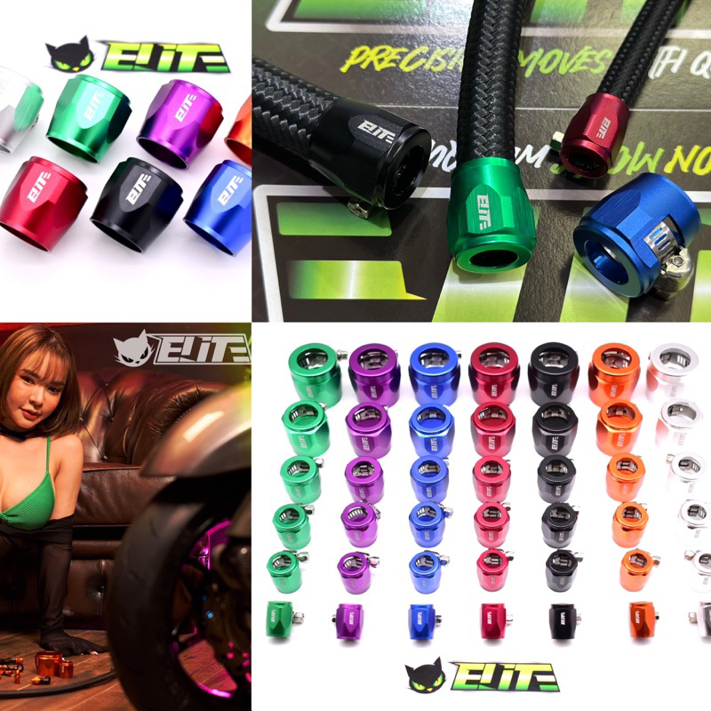 Elite หัวเข็ดขัดปลอกอลูมิเนียม Nex ดีกว่าทั่วไปแน่นอน สำหรับรัดสายถัก สายต่างๆ ตกแต่งสวย เข็มขัดสแตลเลส ติดตั้งเองได้