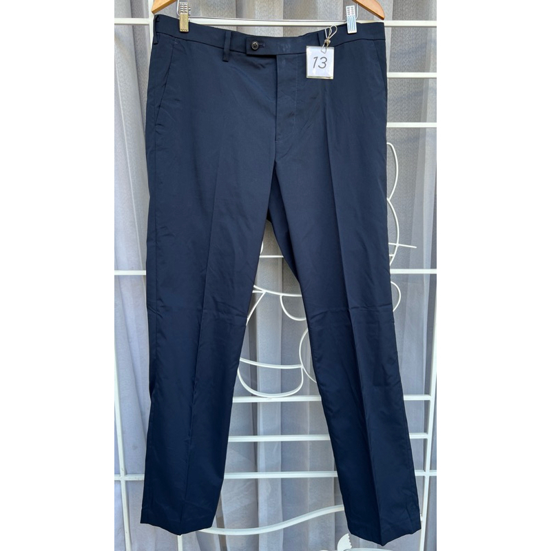 ก53)Uniqlo(Kando Pants)กางเกงทำงานชาย สีกรมเข้มเอว 35" (91 cm)