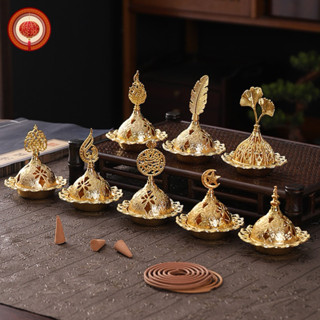 🏆 ถ้วยจุดกำยาน สีทองอร่าม หรูหรา