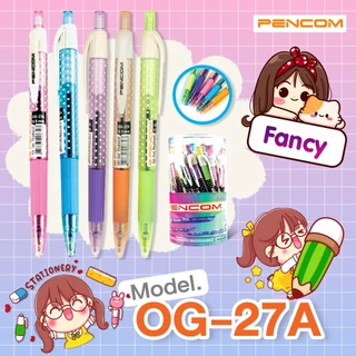 Pencom OG27/A-Fancy ปากกาหมึกน้ำมันแบบกด (รับใบเสร็จรบกวนแจ้งในหมายเหตุ)