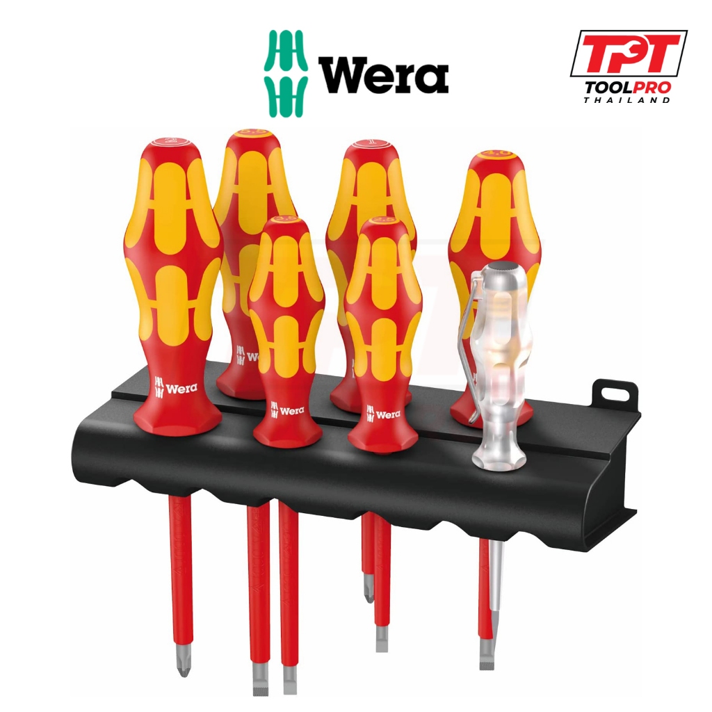 Wera ชุดไขควงกันไฟฟ้า 160 i/7 VDE Rack (05006147001) 160i/7