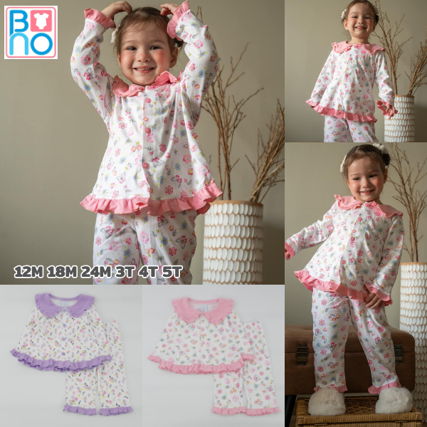 BNO-P02 ชุดนอนเด็กเนื้อคอตตอนผ้านุ่มใส่สบาย