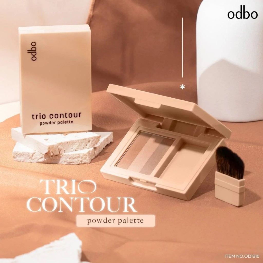 คอนทัวร์ odbo TRIO CONTOUR POWDER PALETTE