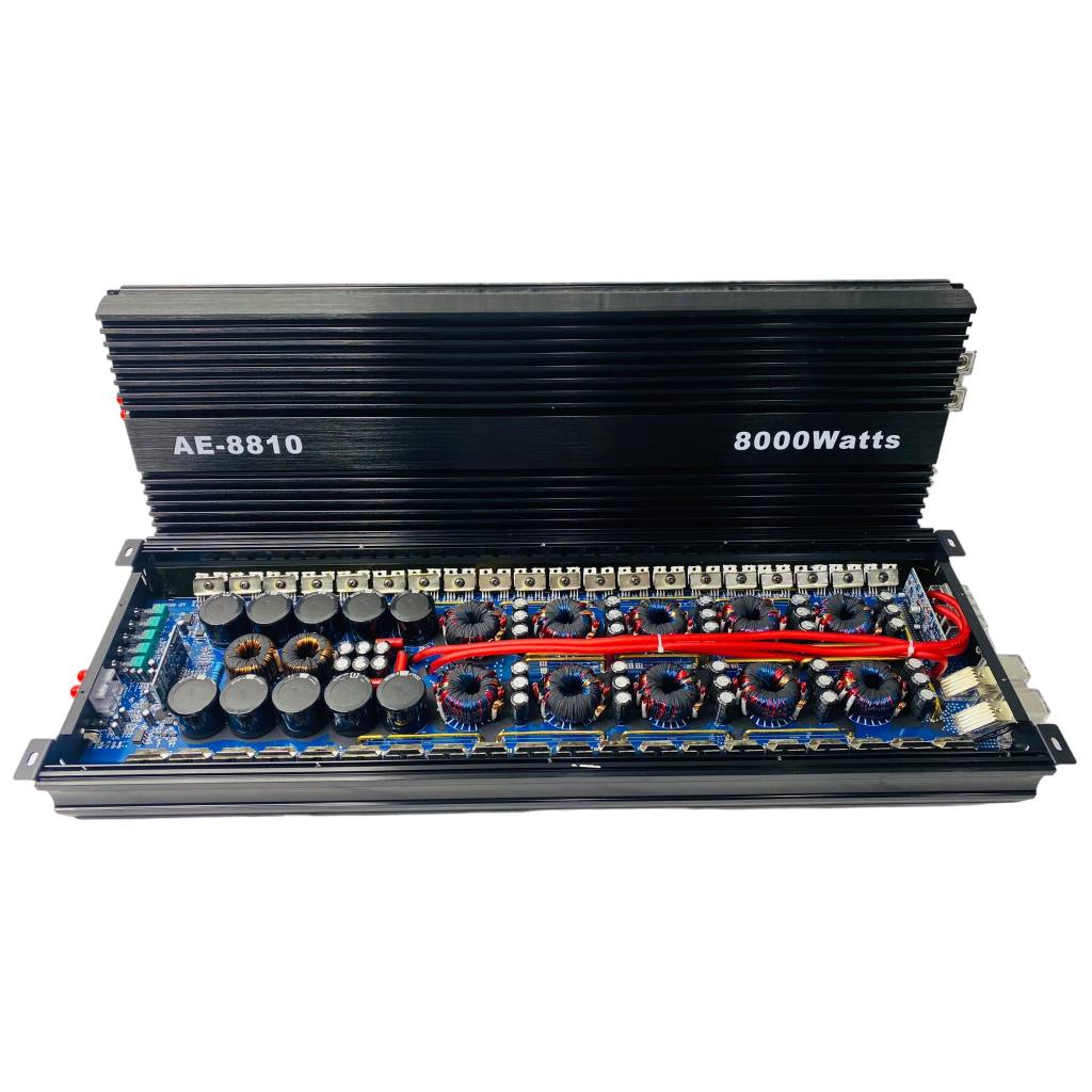 AE-8810 8000W รุ่นใหม่ 10มัดไฟใหญ่ ให้กำลังสูง ทนทาน ซิ้งอลูมิเนี่ยมหนา ระบายความร้อนได้ดี เสียงเบสแน่นๆ กระแทกหนักๆเครื