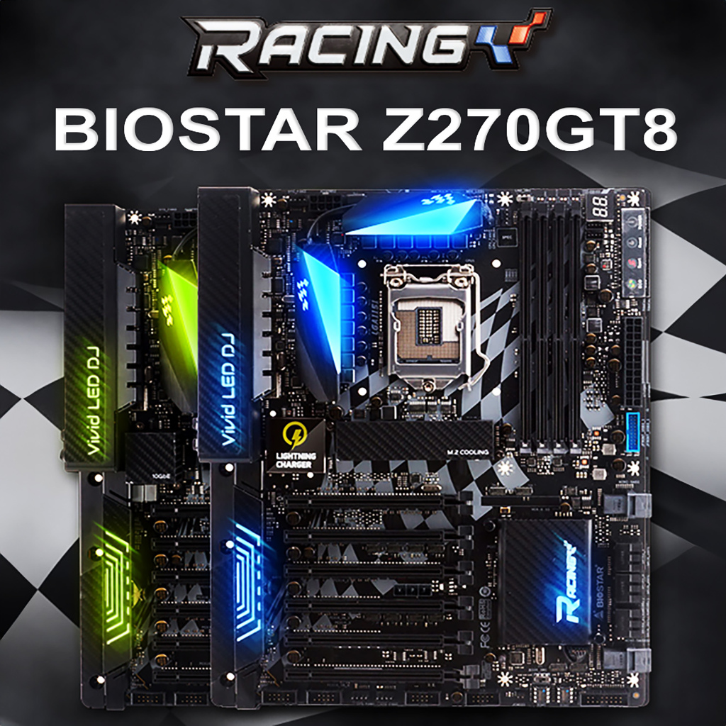 Biostar Z270GT8 Chipset Z270 LGA 1151 v1 Generation 6th 7th DDR4 M.2 NVME