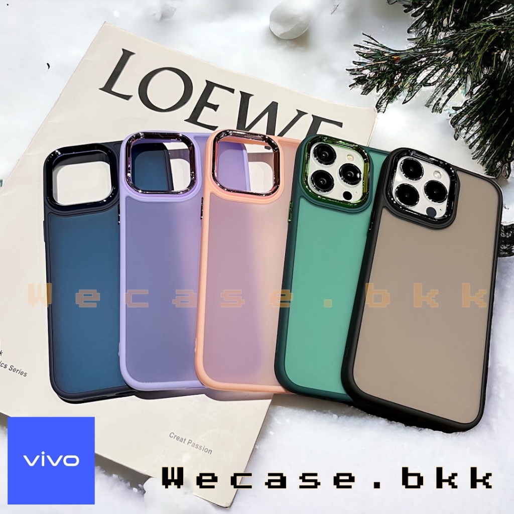 🔥 Vivo Case วีโว่ หลังด้านกล้องเงา  Y02S Y02 Y16 2022 Y22/Y35 2022 Y91C/Y1S Y95 Y91i Y15S/Y01 S1 S1p
