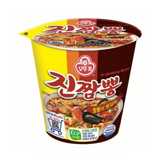 [ของแท้] 진짬뽕컵 Ottogi Jinjjambbong Cup (บะหมี่กึ่งสำเร็จรูปรส…