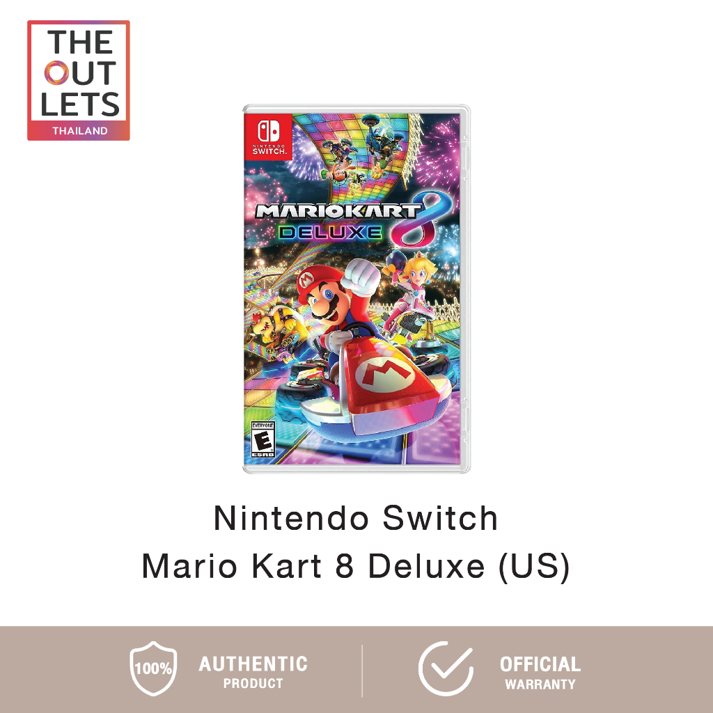Nintendo Switch : Mario Kart 8 Deluxe (US) นินเทนโด้ สวิตช์ แผ่นเกม Mario Kart 8 Deluxe (รับประกันศูนย์ไทย)