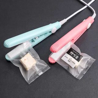 เครื่องซีลถุงพลาสติก ที่หนีบปากถุง (แบบเรียบ/แบบหยัก) *สินค้าพร้อมกล่อง* เครื่องปิดปากถุงขนาดเล็ก พกพาได้ น้ำหนักเบา