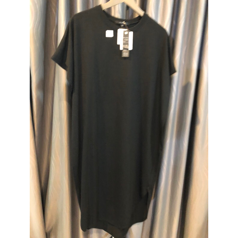 D506เดรสAqahis Tory l งานมือหนึ่งป้ายห้อยสีดำผ้าโพลีคอตตอนใส่แล้วเย็นสบาย