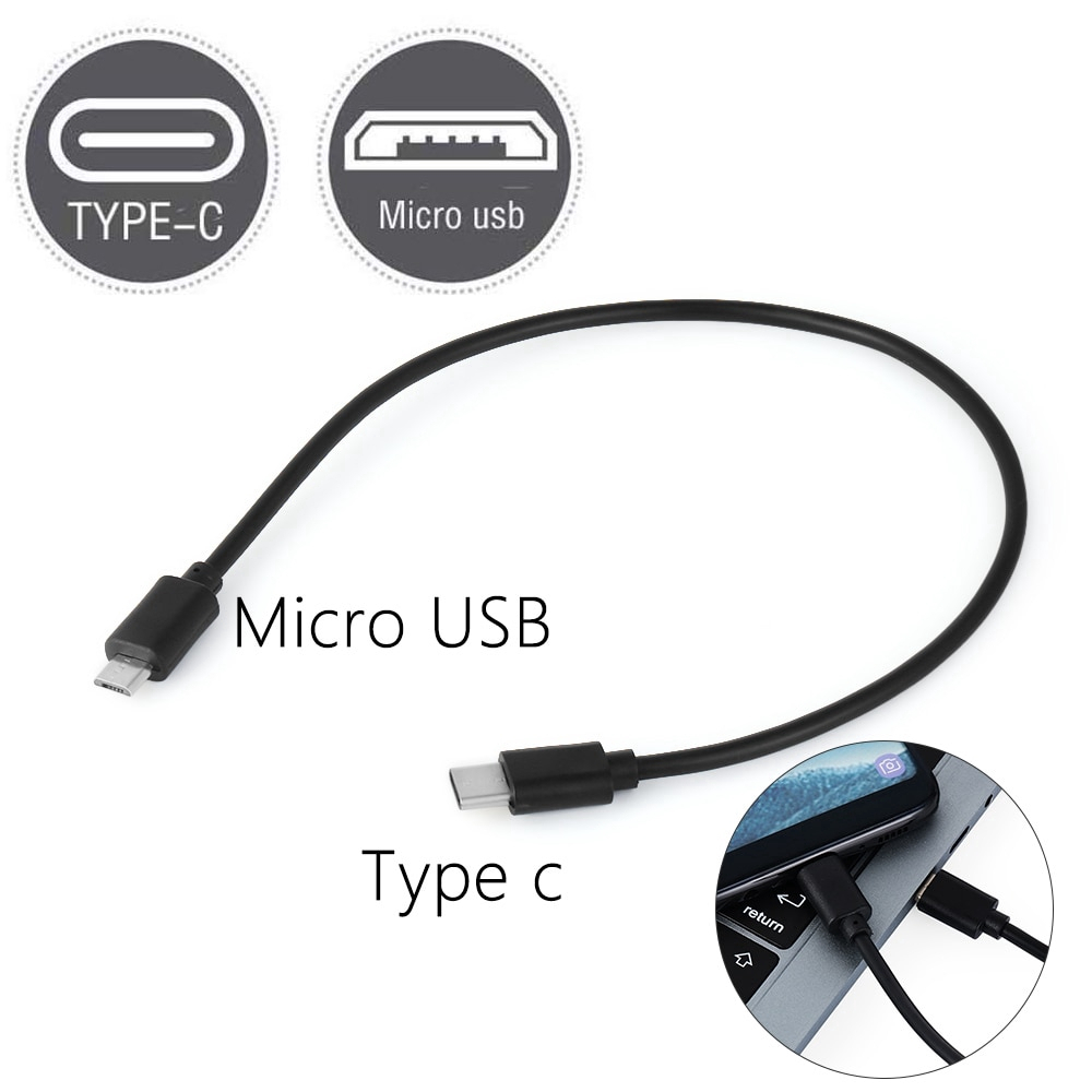 สาย TYPE-C TO MICRO USB 30CM Data