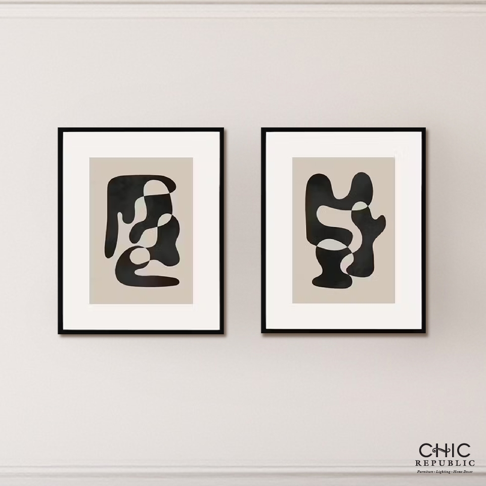 ภาพติดฝาผนัง CHIC REPUBLIC รุ่น TIEGAN-A/40X50 สีดำ/หลากสี_3