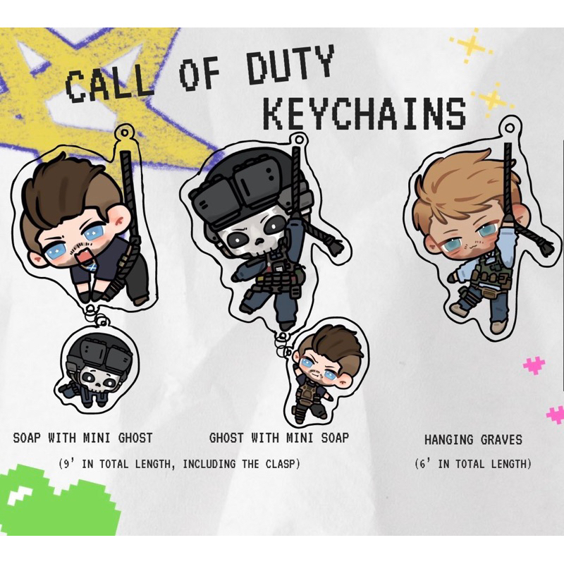 Call of Duty Keychains พวงกุญแจ Call of Duty Pre Order