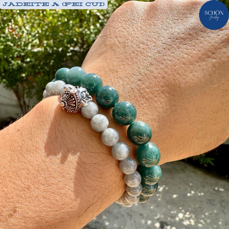 10JA-BL ข้อมือหยกฟ้าน้ำทะเลลึก หยกดีฟบลูโอเชี่ยน กลม 10 มิล Jadetie เนื้อวุ้น~แก้ว สีโหดมาก เข้มขลัง - รูปที่ 4