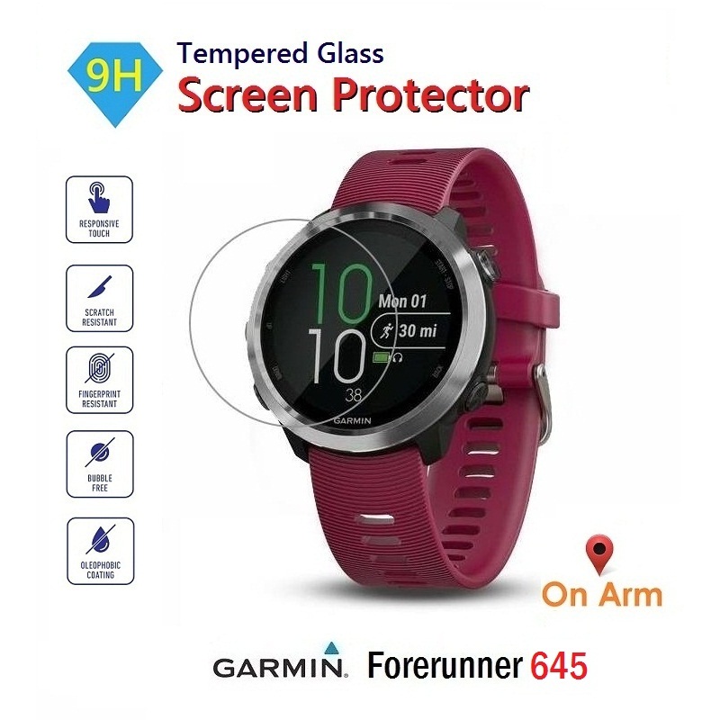 กระจกนิรภัย Garmin Forerunner 645 , 645 Music
