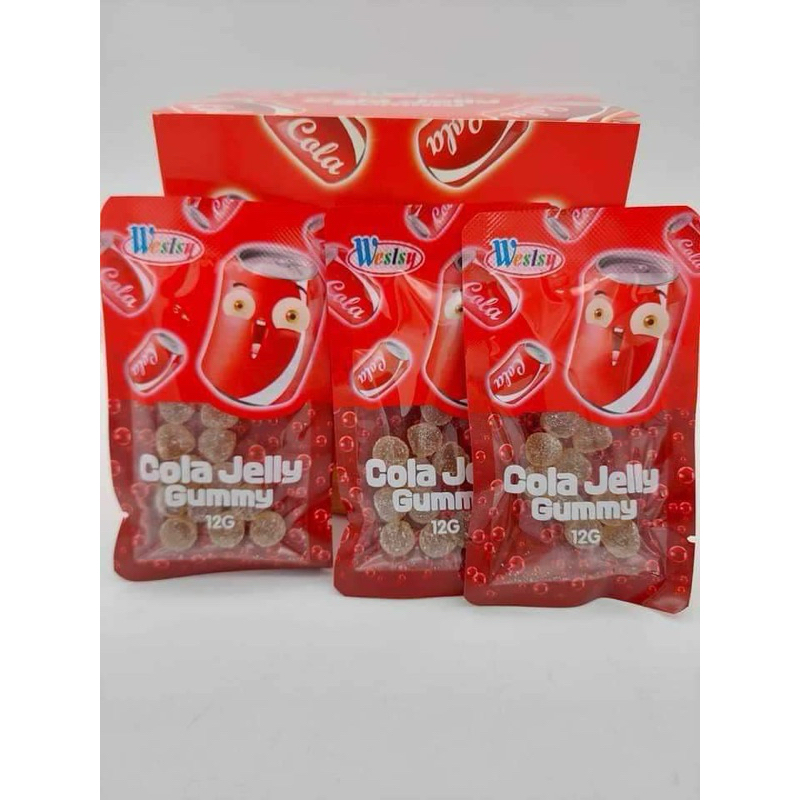 เจลลี่หนึบโคล่ารุ่นซอง5บาท กล่องมี30ซอง