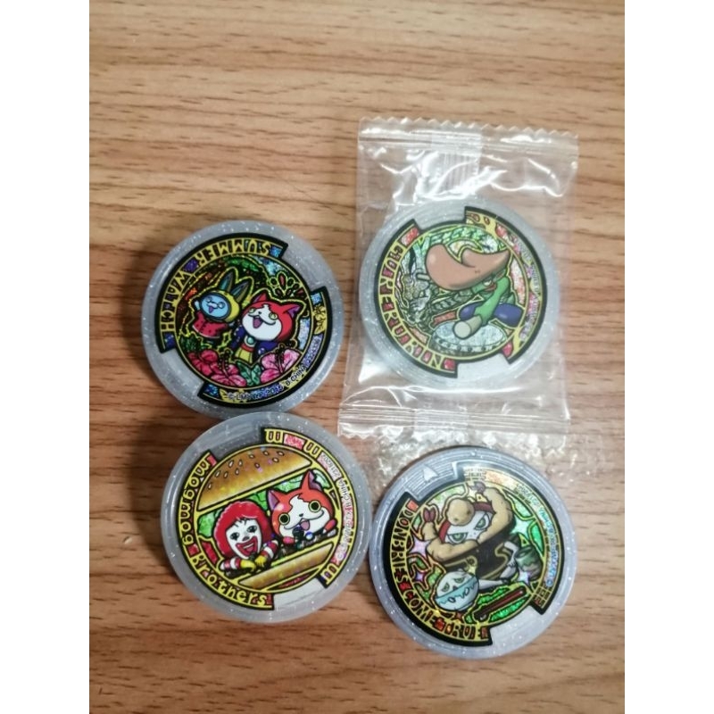 เหรียญ​โยไค​ Yokai watch รุ่นเสียงพิเศษ​ ขายเหมา​ 4 เหรียญ