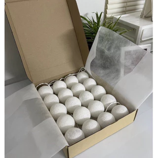💕 ไฟบอล โคมไฟบอลด้าย ไฟลูกบอลตกแต่งห้อง แต่งแคมป์ มีใส่ถ่าน สายUSB✨ cotton ball ลูกบอลไฟ ไฟประดับ แต่งคริสมาสต์ ไฟปีใหม่