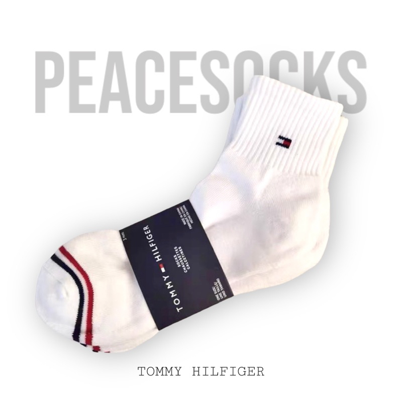 ถุงเท้า TOMMY ข้อกลาง พื้นหนานุ่ม พร้อมส่ง
