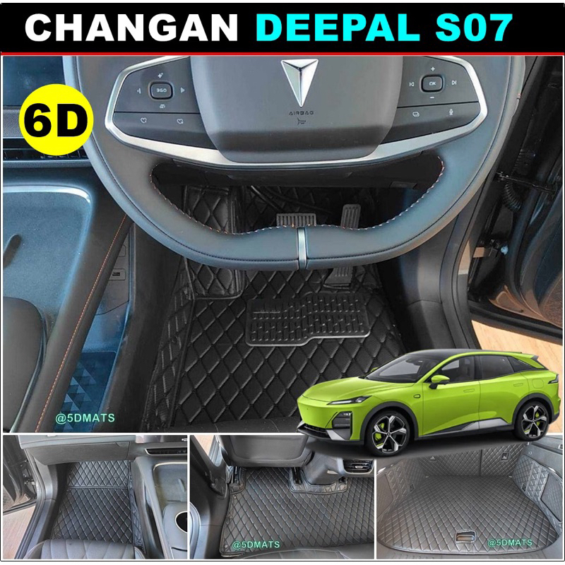 พรมปูพื้นรถยนต์ 6D CHANGAN DEEPAL S07 พรม6D ฉางอัน ดีพอล S07