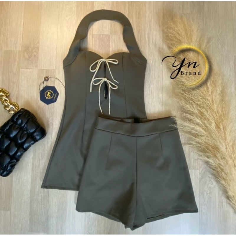 🔻พร้อมส่ง ✨เซตผ้าเทพในตำนานคล้องคอโบว์✨ จาก YN BRAND🔻