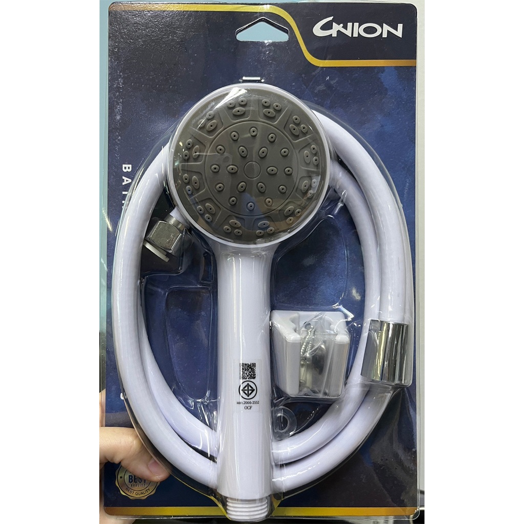 ชุดฝักบัวสีขาว UN003-UNION-PK แบบแพ็ค พร้อมวางขาย