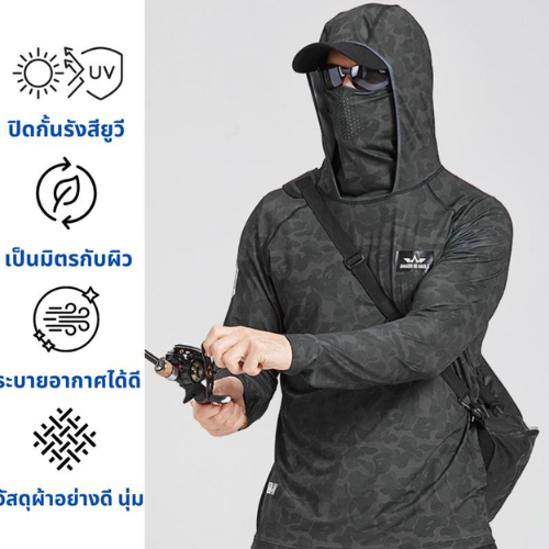 WS06-แจ็กเก็ตผู้ชาย เสื้อแจ็กเก็ตกันแดด ป้องกันรังสีอัลตราไวโอเลต ป้องกันรังสียูวี สวมใส่สบาย คุณภาพสูง