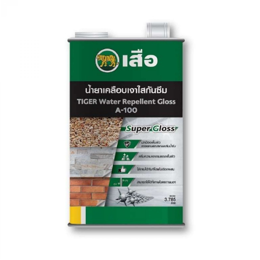 เสือ น้ำยาเคลือบเงาใสกันซึม A-100 3.785 ลิตร