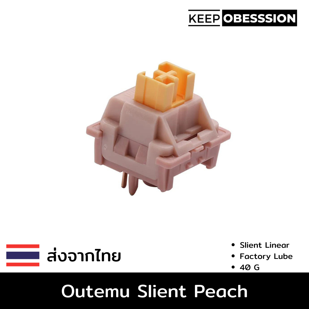 Outemu Silent Honey Peach V2 Switches [Linear], ส่งจากไทย