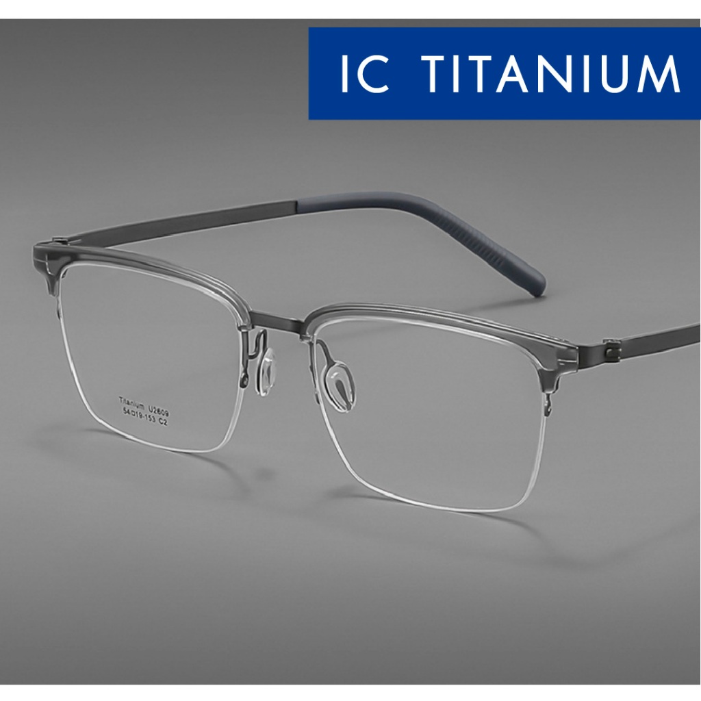 EYESPACE กรอบแว่น IC Titanium Frame ยืดหยุ่น เซาะร่อง IC08