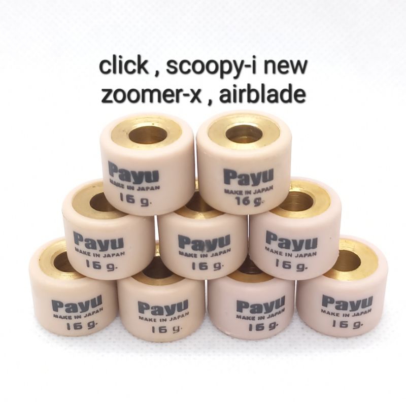 เม็ดตุ้มถ่วงน้ำหนัก click,scoopy-i new(ปี13-20) ,zoomer-x,airblade เนื้อทองเหลือง