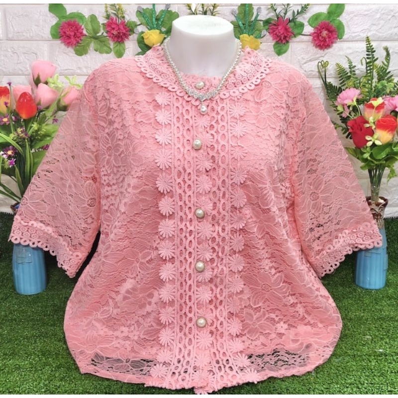 เสื้อลูกไม้ไซส์ใหญ่ออกงาน 52