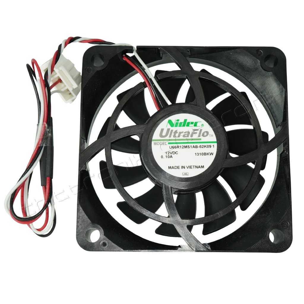 พัดลม พัดลมระบายความร้อน อะไหล่ตู้เย็น Fan 2.5 นิ้ว 12V 0.10A ยี่ห้อ Nidec รุ่น U66R12MS1AB-52K09