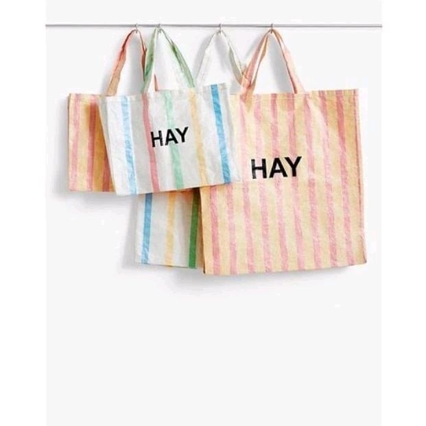 พร้อมส่ง กระเป๋า ถุง HAY Candy Stripe shopper bag