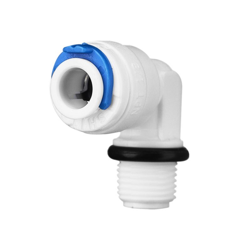 ข้อต่อเครื่องกรองน้ำ แบบงอเกลียวนอก ต่อสาย 2 หุน ข้อต่อตรงข้องอ ต่อสาย 2 หุน 2 ด้าน Adapter Water Filter Tubing Fittings - รูปที่ 2